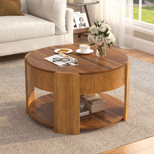Load image into Gallery viewer, Round Lift Top Coffee Table With Hidden Storage
