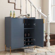 Load image into Gallery viewer, Wine Bar Cabinet With Adjustable Shelf, 2 Door Sideboard With Soft-Closing Hinges And Feet
