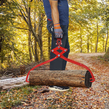 Load image into Gallery viewer, Heavy-Duty 4 Claw Timber Log Lifting Tongs Grabber - Red
