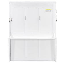 Load image into Gallery viewer, Murphy Bed With Desk, LED Lights &amp; USB Charging Station
