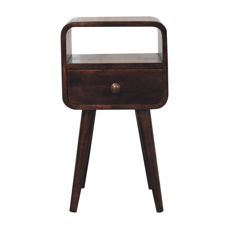 Solid Wood One Drawer Nightstand (738445) - Brown