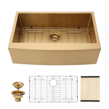 Load image into Gallery viewer, Farmhouse Kitchen Sink, Stainless Steel, Apron Front

