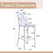 Load image into Gallery viewer, Bar Chairs &amp; Crystal Clasp Design (Set of 2)

