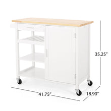 Load image into Gallery viewer, Contemporary Design Kitchen Cart With Wheels
