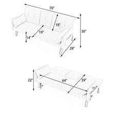 Load image into Gallery viewer, Sofa Bed With Foldable Design And Cup Holder
