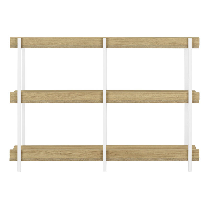 Frame Console Table With Three Shelves - Natural