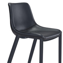 Load image into Gallery viewer, Steel Low Back Bar Height Bar Chairs For Dining Room (Set of 2) - Black
