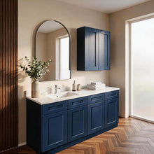Load image into Gallery viewer, Shaker Base Cabinet With Doors, Soft Close Hinges, Adjustable Shelf, Bathroom Storage Unit - Navy Blue
