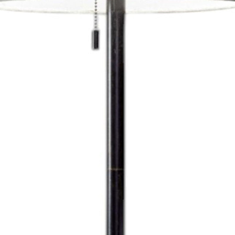 Floor Lamp Classic Silhouette - Dark Bronze / Beige