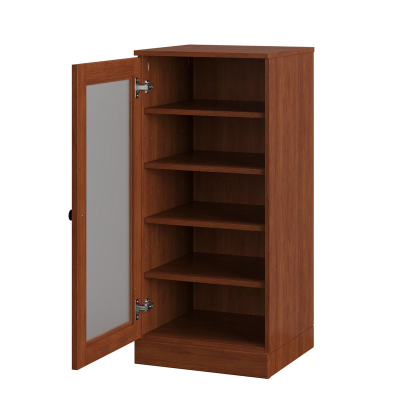Ten Pair Solid Woodshoe Storage Cabinet (752260) - Coffee