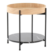Load image into Gallery viewer, Daniella - Contemporary End Table - Black / Natural
