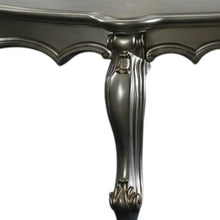 Load image into Gallery viewer, Wood Poly Resin Coffee Table - Antique Platinum
