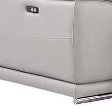 Load image into Gallery viewer, Leather Modular L Shaped Six Piece Corner Sectional With Console - Ash / Gray
