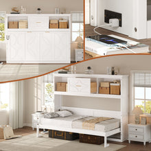 Load image into Gallery viewer, Murphy Bed With Charging Station And Drawer
