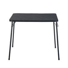 Load image into Gallery viewer, Wood Metal Folding Square Card Table - Black
