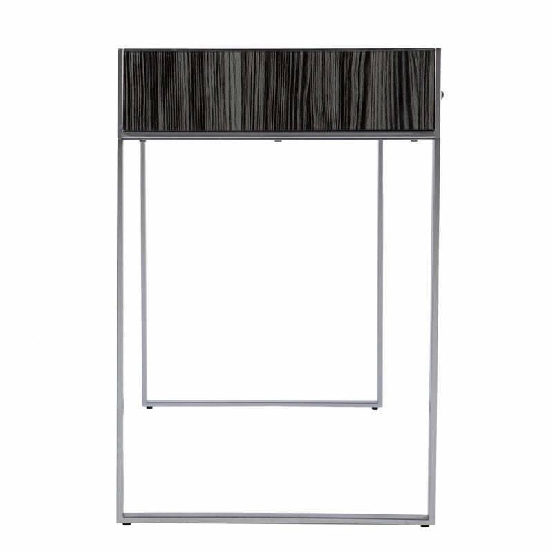 Writing Desk With Two Drawers - Silver