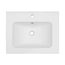 Load image into Gallery viewer, Rectangular Single Vanity Top With 1 Faucet Hole And Overflow Ceramic
