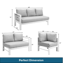 Load image into Gallery viewer, Outdoor Patio Set, All-Weather With Thick Cushions
