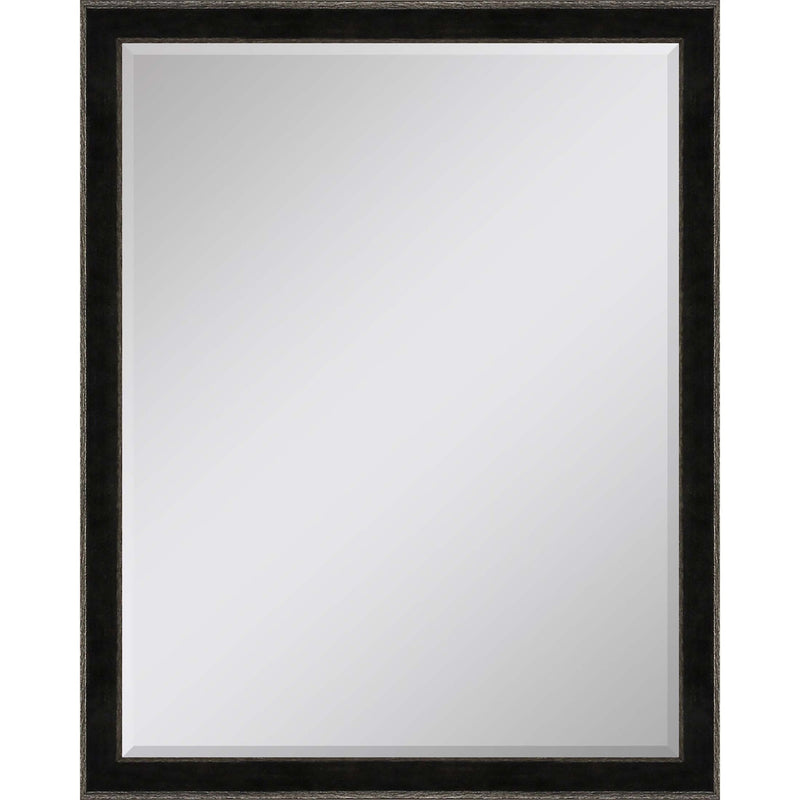 52" Wood Accent Mirror - Dark Brown