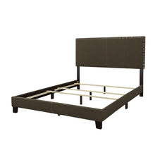 Load image into Gallery viewer, Upholstered Full Bed With Nailhead Trim - Charcoal
