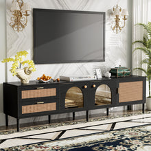 Load image into Gallery viewer, TV Stand With App-Controlled LED Lights, 2 Drawers &amp; Door Storage
