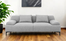 Load image into Gallery viewer, Sofa And Toss Pillows &amp; Black Legs - Gray
