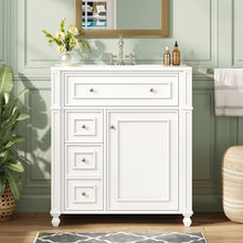 Load image into Gallery viewer, Bathroom Vanity Cabinet With Sink, Soft Close Doors With Door Organizer
