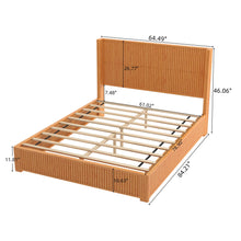 Load image into Gallery viewer, Platform Bed Frame With Headboard, Floor Standing Design
