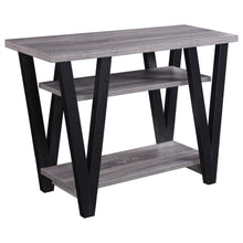 Load image into Gallery viewer, Rectangle Sofa Table With V Line Design - Gray
