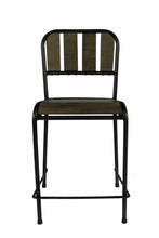 Load image into Gallery viewer, 25" Iron Counter Height Bar Chair - Brown And Black
