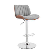 Load image into Gallery viewer, 43" Swivel Adjustable Height Bar Chair - Gray
