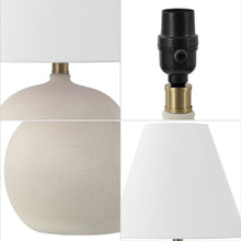 Load image into Gallery viewer, Novelty Table Lamps With Cone Shades (Set of 2) - Cream
