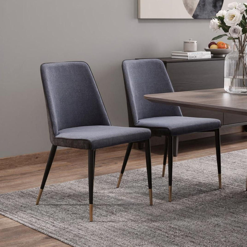 Modern Dining Chairs (Set of 2) - Dark Gray