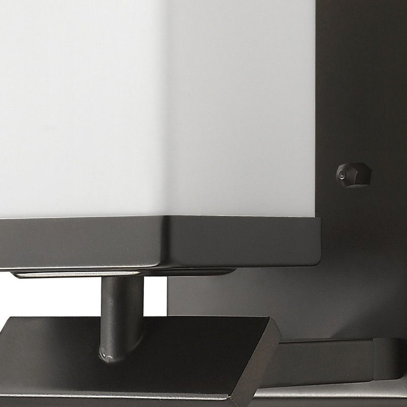 Frosted Glass Wall Sconce - Oil-Rubbed Bronze