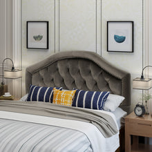 Load image into Gallery viewer, Kaarina - Contemporary Tufted Fabric Headboard
