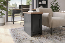 Load image into Gallery viewer, Chairside Table - Black / Whiskey
