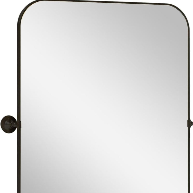 Metal Framed Bathroom Vanity Mirror - Black