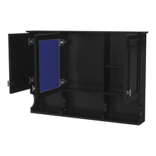 Load image into Gallery viewer, Modern Wall Mounted Mirror Medicine Cabinet With Open Shelves, Adjustable Interior, Storage Over Toilet

