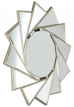 Load image into Gallery viewer, 35" Sunburst Metal Framed Accent Mirror - Gold
