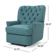 Load image into Gallery viewer, Electric Recliner Chair With Elegant Copper Accents And Soft Upholstery
