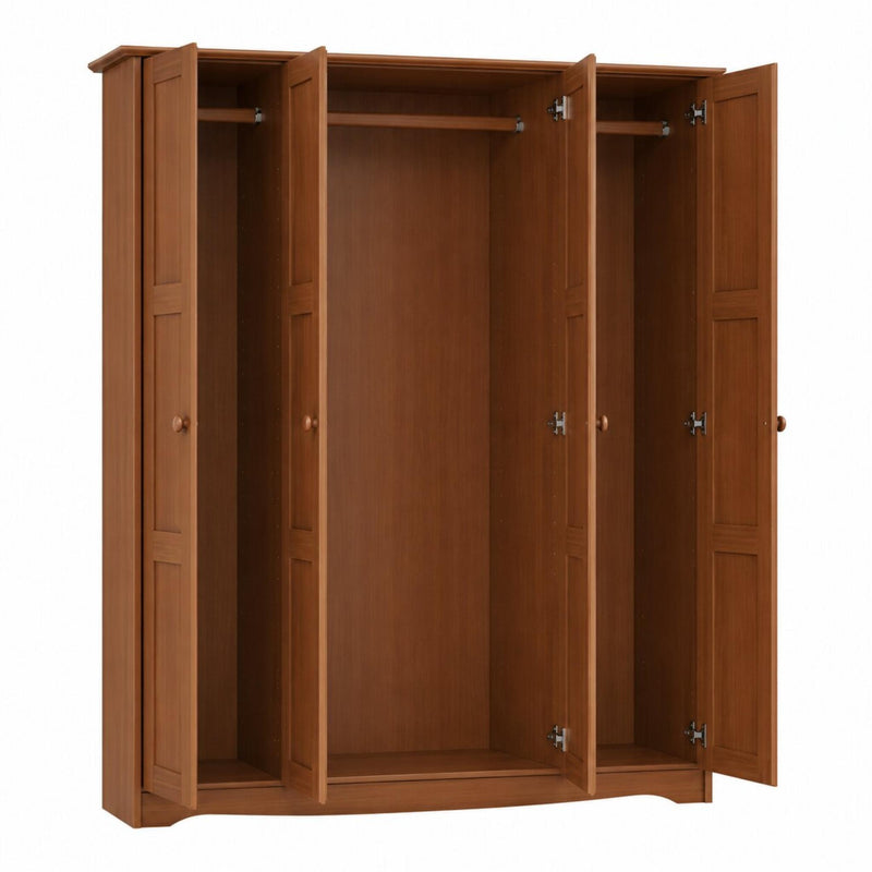 Solid Wood Four Door Combo Dresser (765060) - Coffee