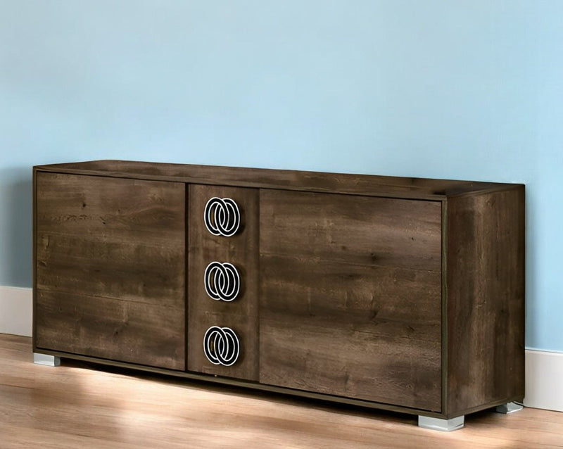 Drawer Double Dresser - Brown