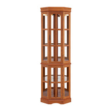 Load image into Gallery viewer, Corner Curio Cabinet With 5 Shelves And Lighting System (E26 Light Bulb Not Included)
