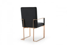 Load image into Gallery viewer, Upholstered Fabric Dining Room Arm Chair - Black
