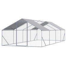 Load image into Gallery viewer, Outdoor Chicken Coop Large Space With Safety Features - Silver Gray
