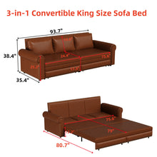 Load image into Gallery viewer, Chesterfield Sofa &amp; Pull Out Bed
