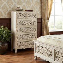 Load image into Gallery viewer, Solid Wood Six Drawer Chest - Beige
