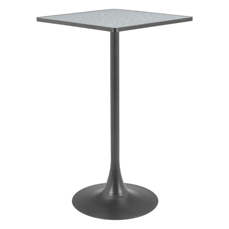 24" Wood Square Bar Table - Gray