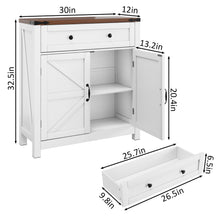 Load image into Gallery viewer, Farmhouse Storage Cabinet With Drawer And Adjustable Shelf
