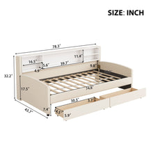 Load image into Gallery viewer, Luxurious Upholstered Platform Bed With Storage Drawers
